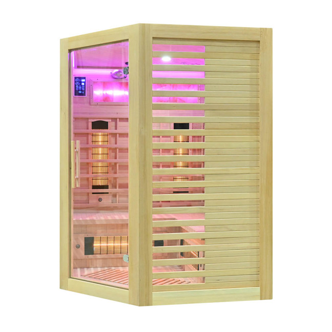 MO-RL3CS Infrared Sauna with Salt Stone | Wellness | Relax | SPA | For Family and Friends | Scandinavian Style