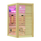MO-RL3CS Infrared Sauna with Salt Stone | Wellness | Relax | SPA | For Family and Friends | Scandinavian Style