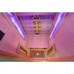 MO-C1ST Infrared sauna with salt stone + tourmalines | Natural Wood | Elegant Minimalism