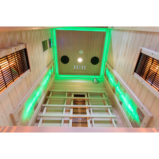 MO-C1S Infrared sauna with salt stone | Ready to Assemble | Home SPA