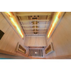 MO-C1ST Infrared sauna with salt stone + tourmalines | Natural Wood | Elegant Minimalism