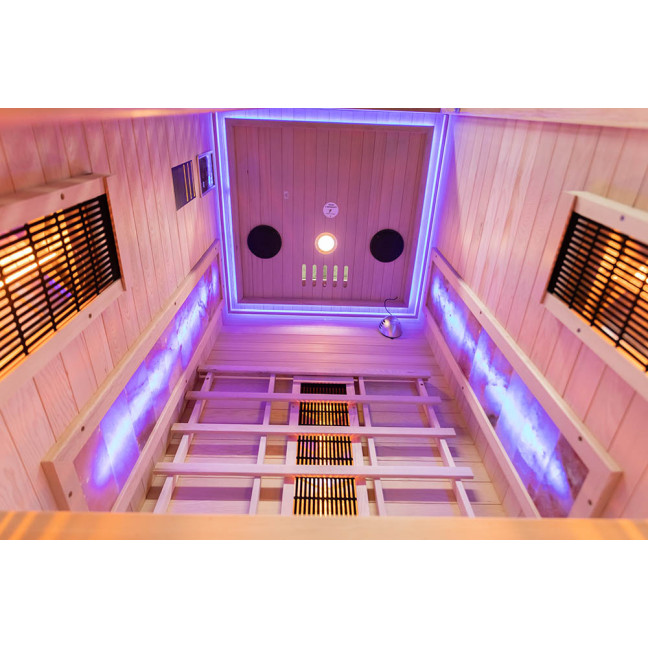 MO-C1S Infrared sauna with salt stone | Ready to Assemble | Home SPA