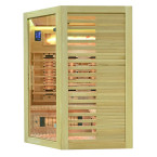 MO-RL3CST Infrared sauna with salt stone + tourmalines | Modern Design | For Family and Friends