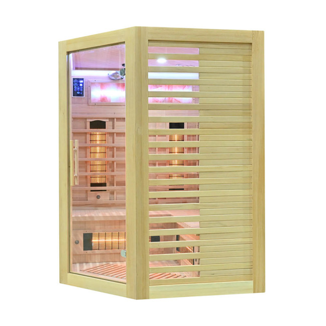 MO-RL3CS Infrared Sauna with Salt Stone | Wellness | Relax | SPA | For Family and Friends | Scandinavian Style