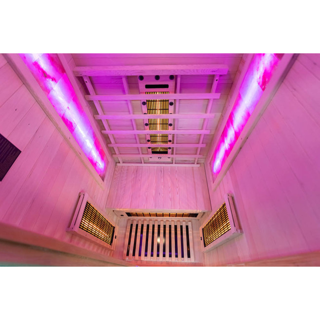 MO-C1ST Infrared sauna with salt stone + tourmalines | Natural Wood | Elegant Minimalism