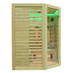 MO-RL3CST Infrared sauna with salt stone + tourmalines | Modern Design | For Family and Friends