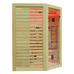 MO-RL3CST Infrared sauna with salt stone + tourmalines | Modern Design | For Family and Friends