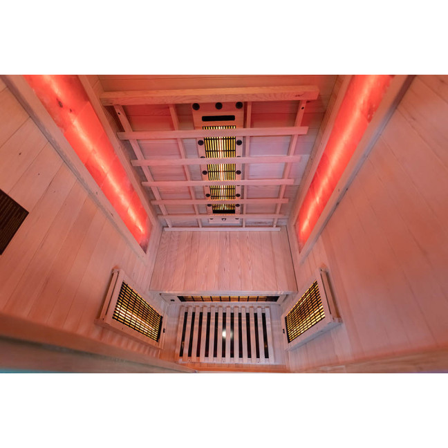 MO-C1ST Infrared sauna with salt stone + tourmalines | Natural Wood | Elegant Minimalism