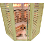 MO-RL3CST Infrared sauna with salt stone + tourmalines | Modern Design | For Family and Friends