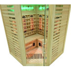 MO-RL3CST Infrared sauna with salt stone + tourmalines | Modern Design | For Family and Friends