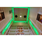 MO-C1ST Infrared sauna with salt stone + tourmalines | Natural Wood | Elegant Minimalism