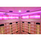 MO-RL3CS Infrared Sauna with Salt Stone | Wellness | Relax | SPA | For Family and Friends | Scandinavian Style