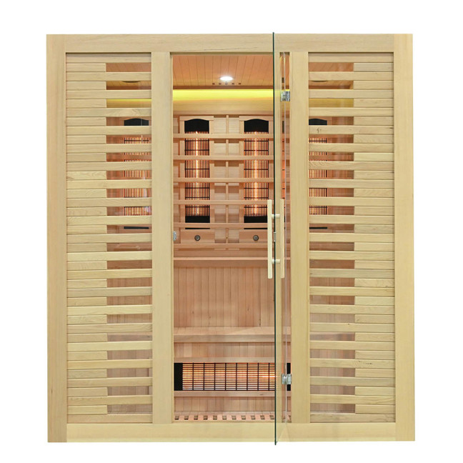 MO-RL4S XL Infrared sauna with salt stone | Thermo Wood | Ready to Assemble