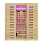 MO-RL4S XL Infrared sauna with salt stone | Thermo Wood | Ready to Assemble