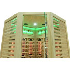 MO-RL3CST Infrared sauna with salt stone + tourmalines | Modern Design | For Family and Friends