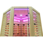 MO-RL3CS Infrared Sauna with Salt Stone | Wellness | Relax | SPA | For Family and Friends | Scandinavian Style