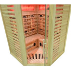 MO-RL3CST Infrared sauna with salt stone + tourmalines | Modern Design | For Family and Friends