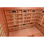 MO-RL3CST Infrared sauna with salt stone + tourmalines | Modern Design | For Family and Friends