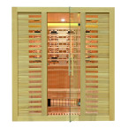 MO-RL4ST XL Infrared sauna with salt stone + tourmalines | Thermo Wood | Ready to Assemble