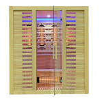 MO-RL4ST XL Infrared sauna with salt stone + tourmalines | Thermo Wood | Ready to Assemble
