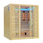 MO-RL4S XL Infrared sauna with salt stone | Thermo Wood | Ready to Assemble