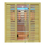 MO-RL4ST XL Infrared sauna with salt stone + tourmalines | Thermo Wood | Ready to Assemble