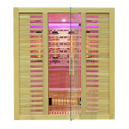 MO-RL4ST XL Infrared sauna with salt stone + tourmalines | Thermo Wood | Ready to Assemble