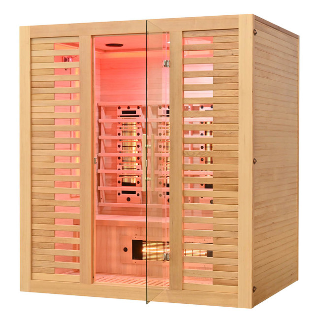 MO-RL4ST Infrared sauna with salt stone + tourmalines | Luxury Relaxation | Ready to Assemble