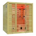 MO-RL4ST XL Infrared sauna with salt stone + tourmalines | Thermo Wood | Ready to Assemble