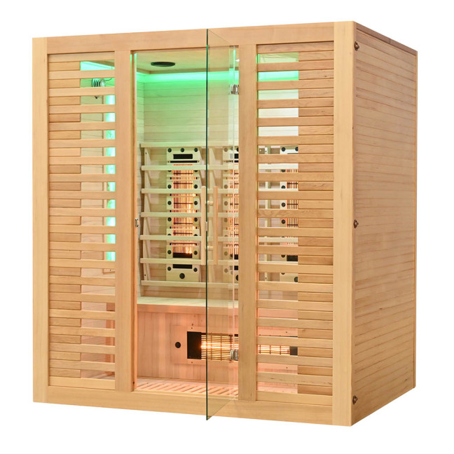 MO-RL4ST Infrared sauna with salt stone + tourmalines | Luxury Relaxation | Ready to Assemble