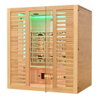 MO-RL4ST Infrared sauna with salt stone + tourmalines | Luxury Relaxation | Ready to Assemble