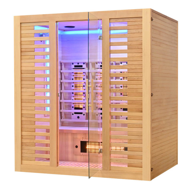 MO-RL4ST Infrared sauna with salt stone + tourmalines | Luxury Relaxation | Ready to Assemble