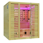 MO-RL4ST XL Infrared sauna with salt stone + tourmalines | Thermo Wood | Ready to Assemble