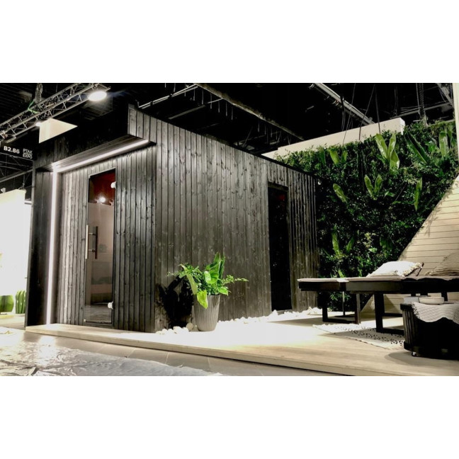 High Quality Garden Sauna Musta Black For Garden 400x200 cm | Wellness | Relax | SPA | Scandinavian Style | Luxury Relaxation