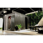 High Quality Garden Sauna Musta Black For Garden 400x200 cm | Wellness | Relax | SPA | Scandinavian Style | Luxury Relaxation