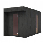 High Quality Garden Sauna Musta Black For Garden 400x200 cm | Wellness | Relax | SPA | Scandinavian Style | Luxury Relaxation