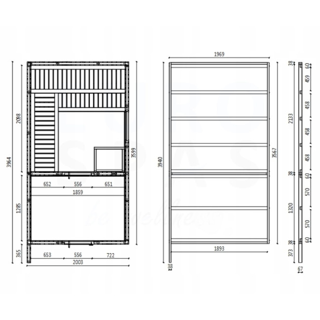 High Quality Garden Sauna Musta Black For Garden 400x200 cm | Wellness | Relax | SPA | Scandinavian Style | Luxury Relaxation
