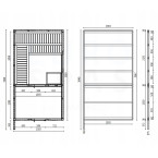 High Quality Garden Sauna Musta Black For Garden 400x200 cm | Wellness | Relax | SPA | Scandinavian Style | Luxury Relaxation