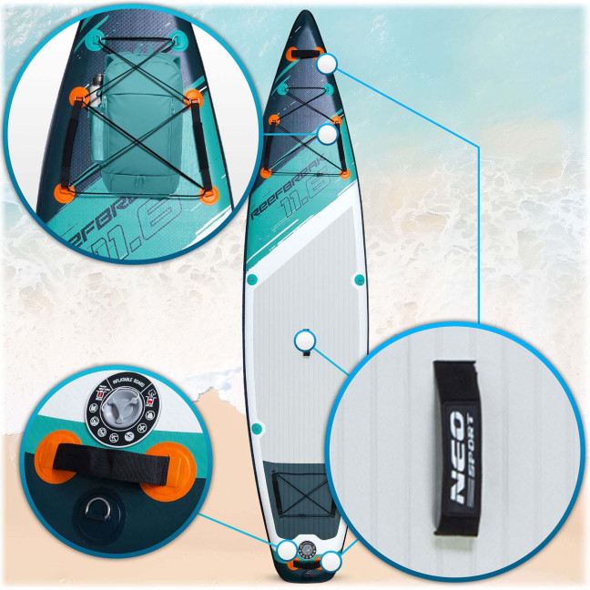Reefbreak SUP board 350 x 81 x 15 cm Neo-Sport 170302