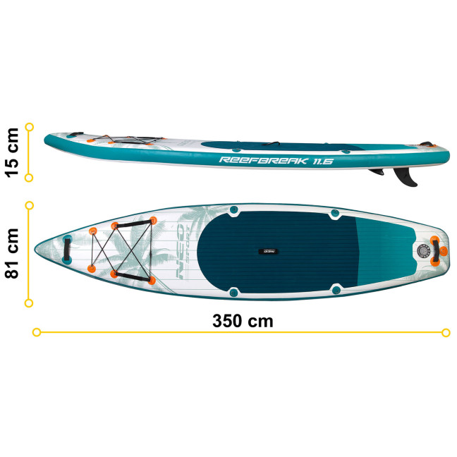 Reefbreak SUP board 350 x 81 x 15 cm Neo-Sport 170305