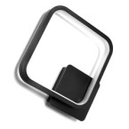 Wall lamp LED square black 14W 4000K