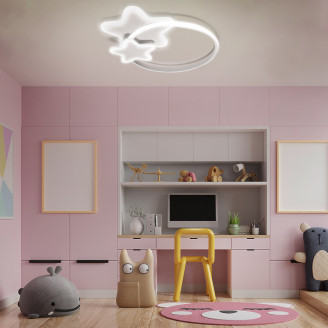 Baby LED Ceiling White Stars 60W + Pilot