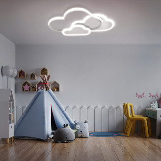 Baby Lamp LED Ceiling White Clouds 58W + Pilot DL-G06