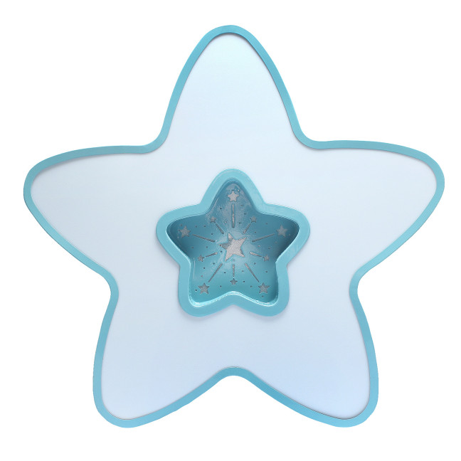 Children's LED Ceiling Blue Star 36W + Pilot