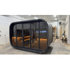 Klaar outdoor sauna for 4-6 persons / Electric heating only / High-quality Nordic spruce ( pine thermal wood) | Wellness