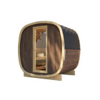 Outdoor sauna Uku 160 for 3-4 persons / Electric heating only / High-quality Nordic spruce ( pine thermal wood) | Wellness