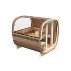 Outdoor sauna Uku 230 for 4-6 persons / Electric heating only / High-quality Nordic spruce ( pine thermal wood) | Wellness