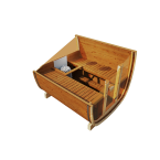 Outdoor sauna Uku 230 for 4-6 persons / Electric heating only / High-quality Nordic spruce ( pine thermal wood) | Wellness