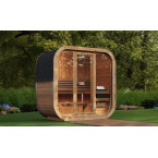 Outdoor sauna Icon 125 for 2-3 people / Electric heating only / High-quality Thermowood wall | Luxury Relaxation