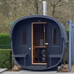 Sauna Icon 292 Outdoor For 6 people / Harvia electric or wood-burning stove / High-quality Scandinavian spruce (Thermowood)